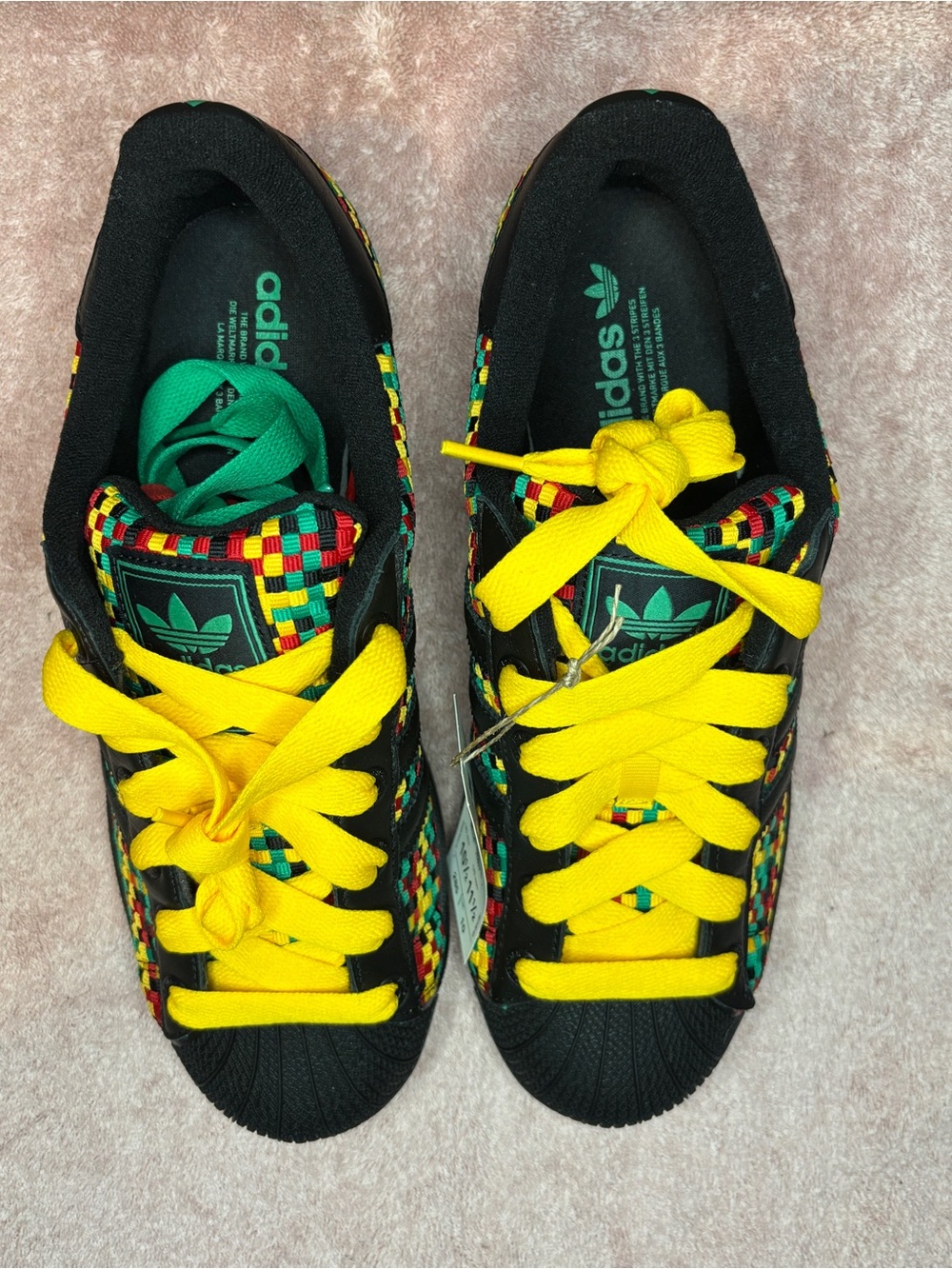 Adidas Superstar II Bob Marley Jamaica Woven Black Red Green Gold IH9785 (10.5) - Picture 5 of 9